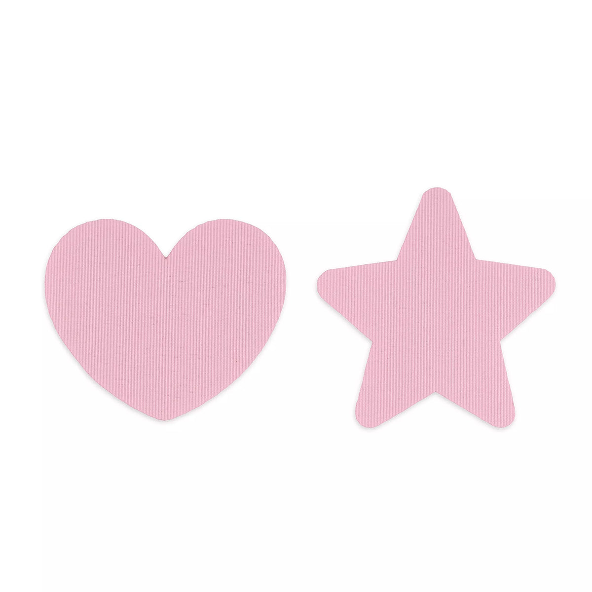 Applikation Herz/Stern, rosa