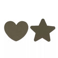 Applikation Herz/Stern, oliv