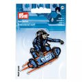 Application monkey on skateboard blue/colorful