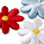 Self-adhesive/iron-on appliqué, colorful flowers