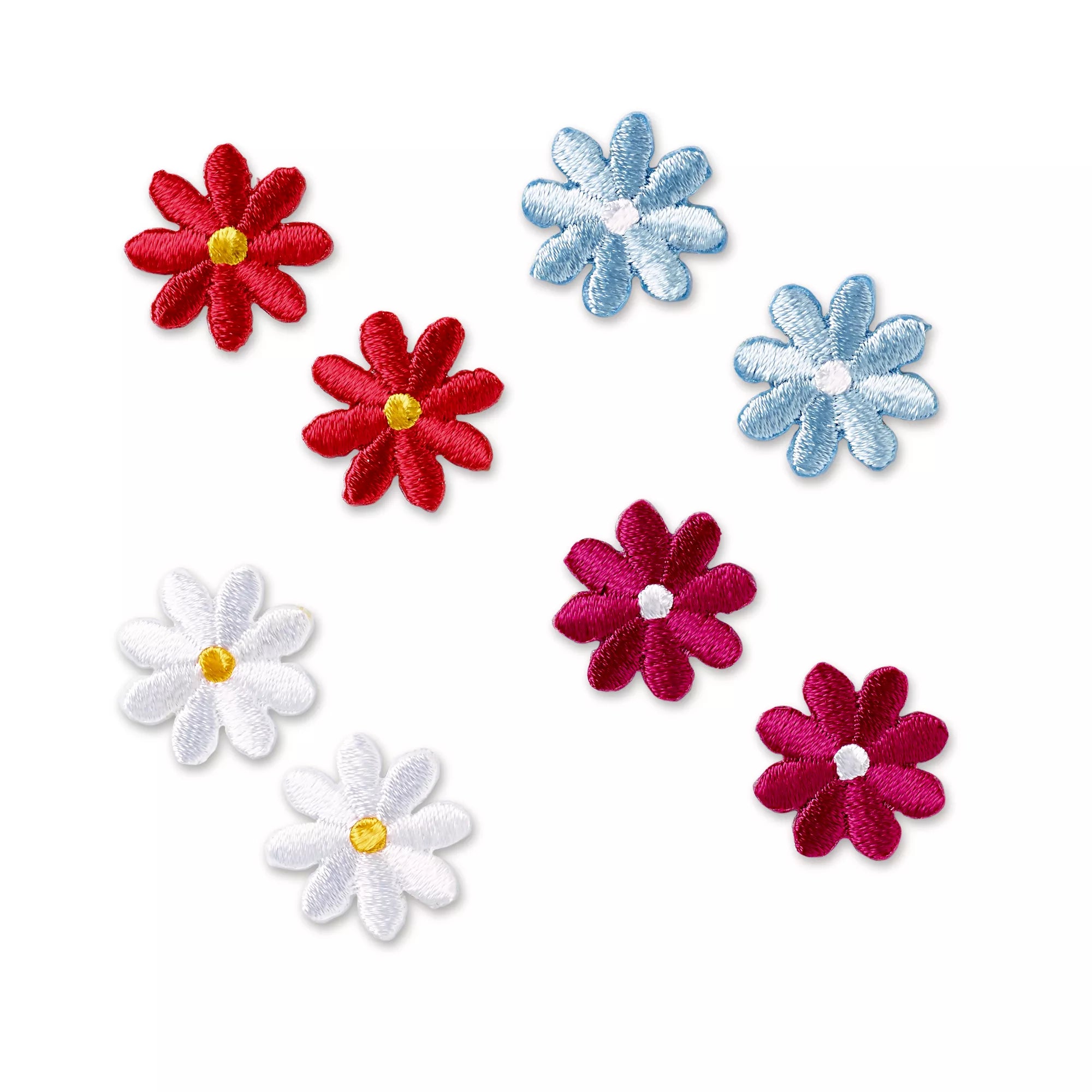 Self-adhesive/iron-on appliqué, colorful flowers