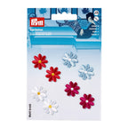 Self-adhesive/iron-on appliqué, colorful flowers