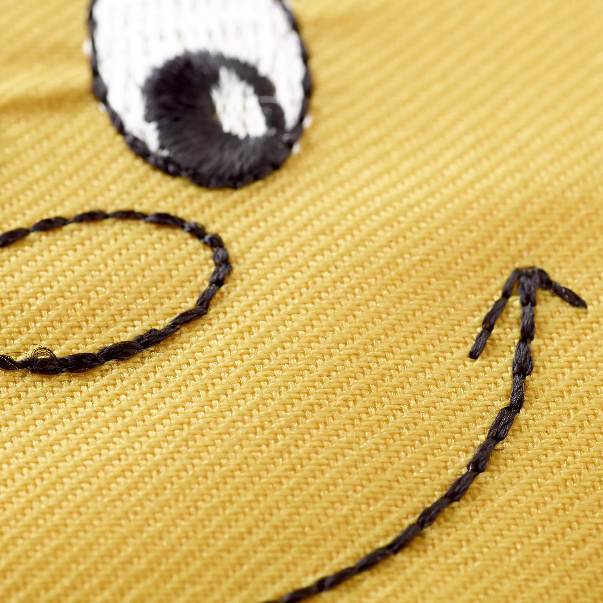 Application face, laughing, yellow