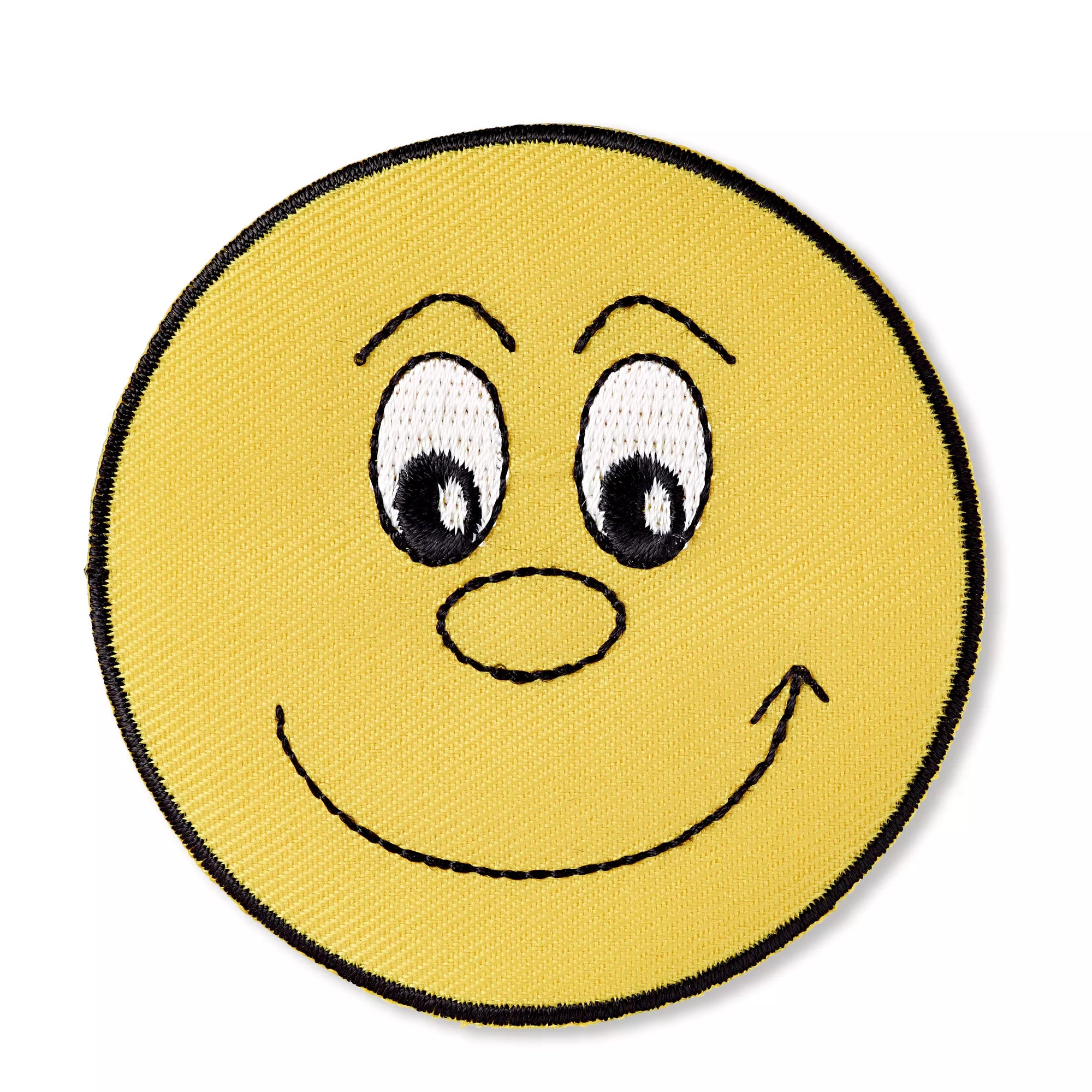 Application face, laughing, yellow