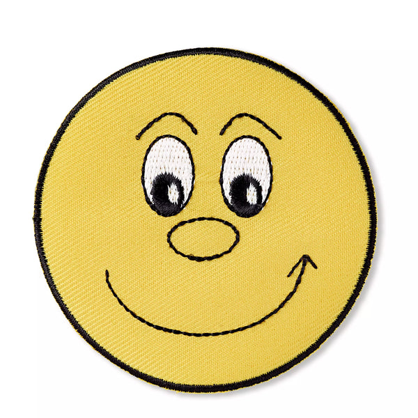 Applikation Gesicht, lachend, gelb