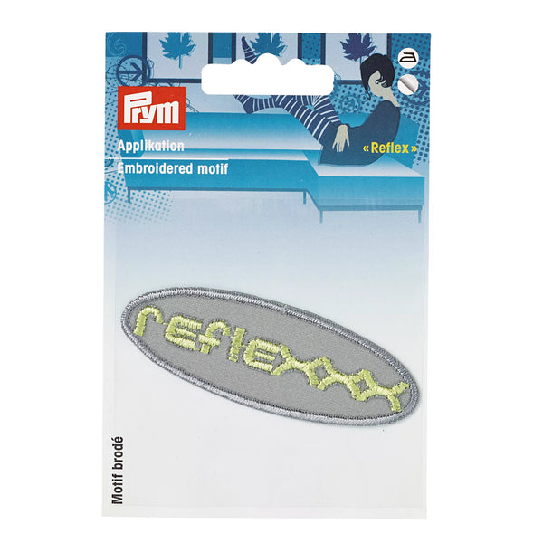 Applikation reflex, selbstklebend und aufbügelbar