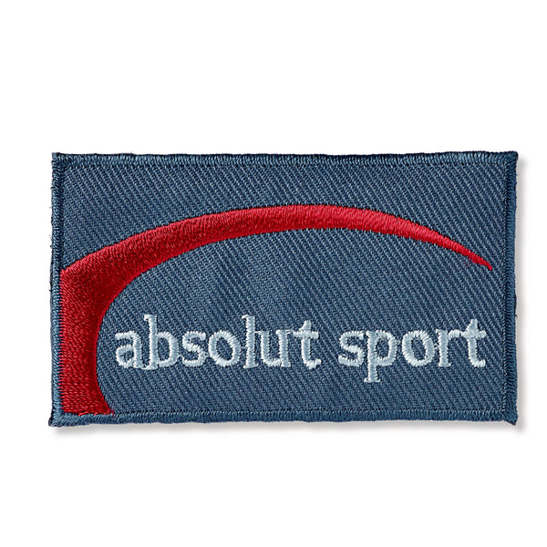 Applikation Jeanslabel, absolut sport