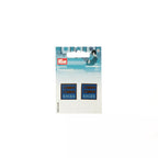 Applikation Label EXCES, blau/schwarz