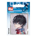 Applikation K-Pop Label Junge schw.Haare