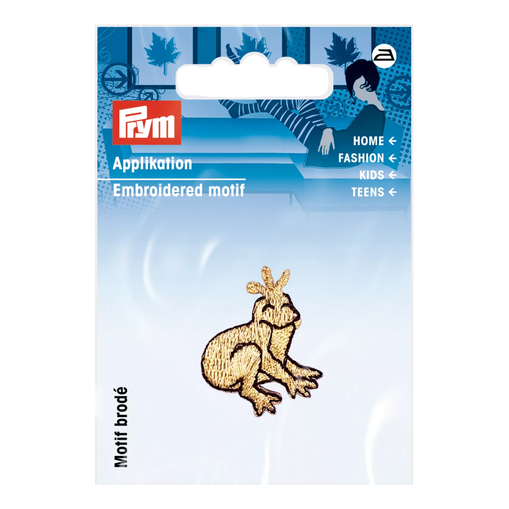Frog applique gold