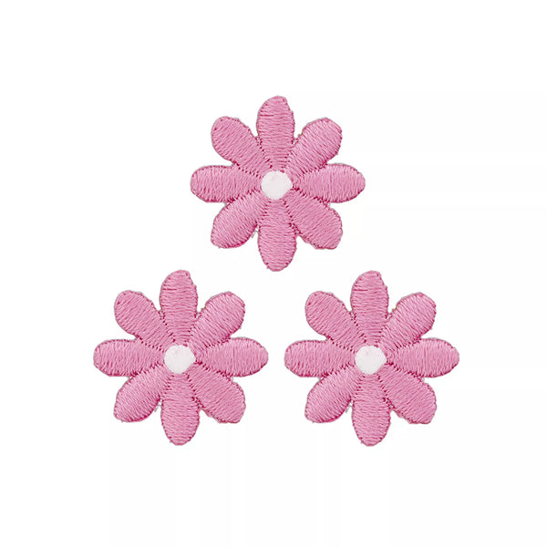 Applikation Blumen klein, rosa