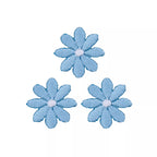 Small flower appliqué, light blue