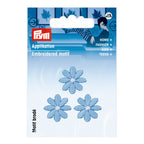 Small flower appliqué, light blue