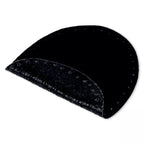 Iron-on faux suede patches, various colors