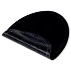 Iron-on faux suede patches, various colors