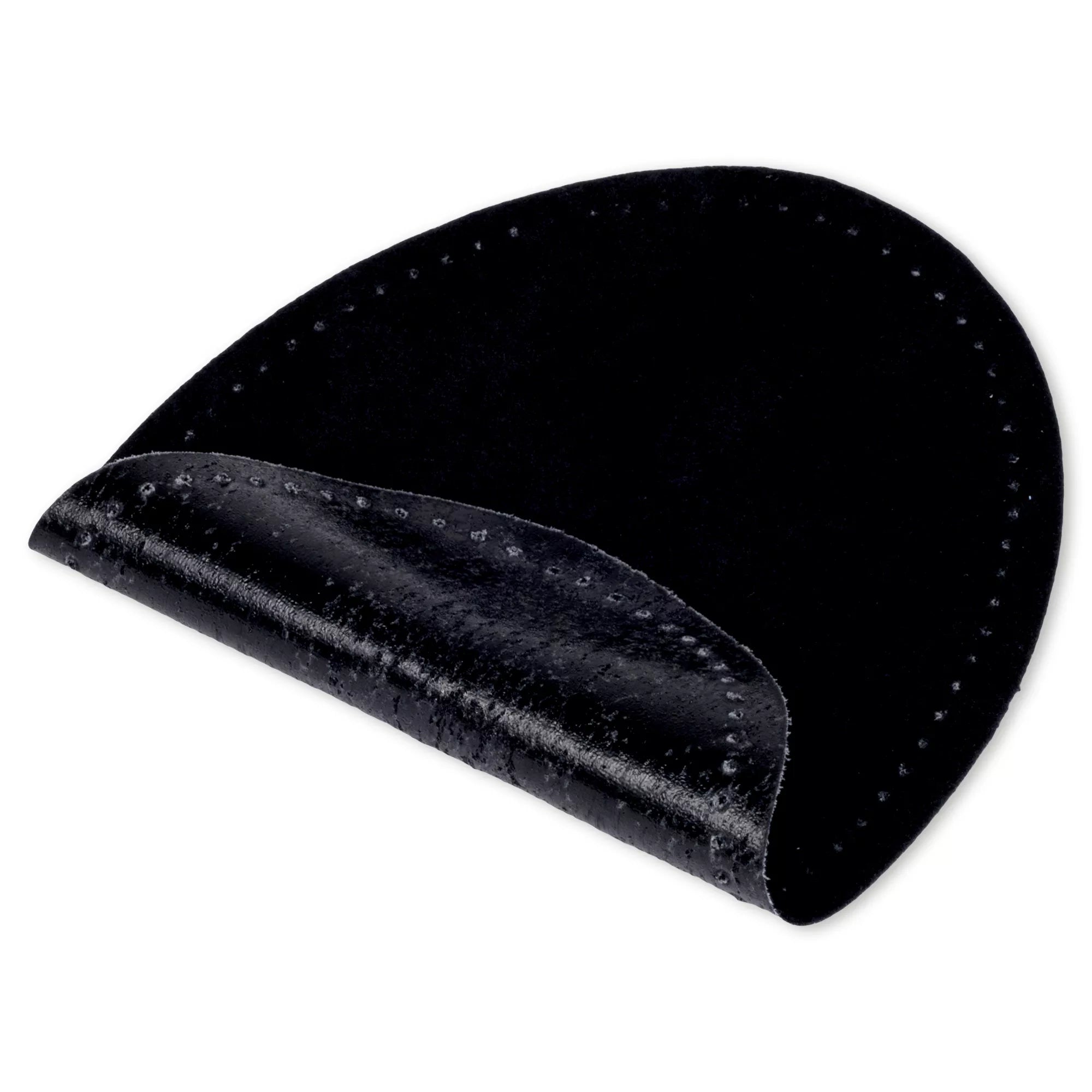 Iron-on faux suede patches, various colors