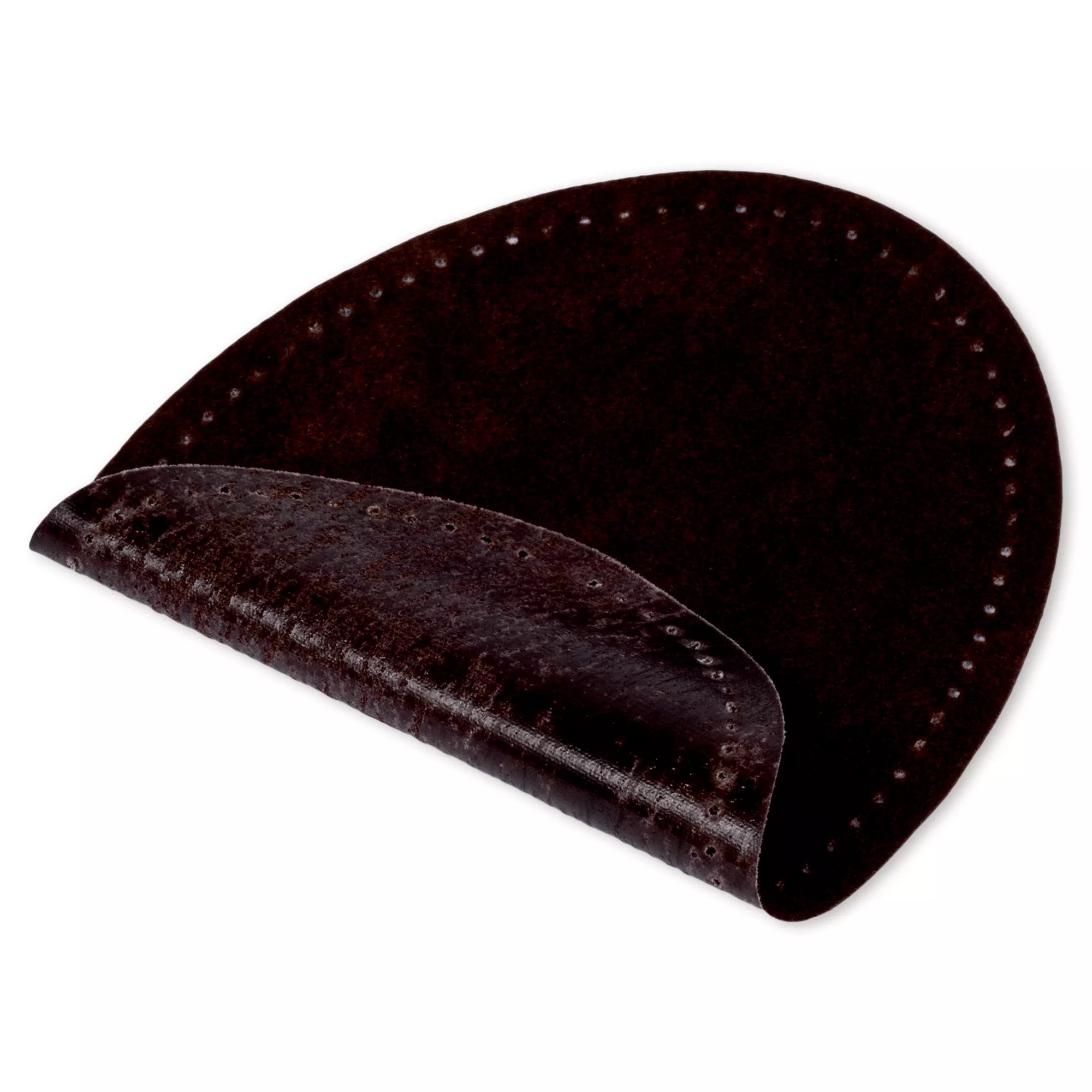 Iron-on faux suede patches, various colors