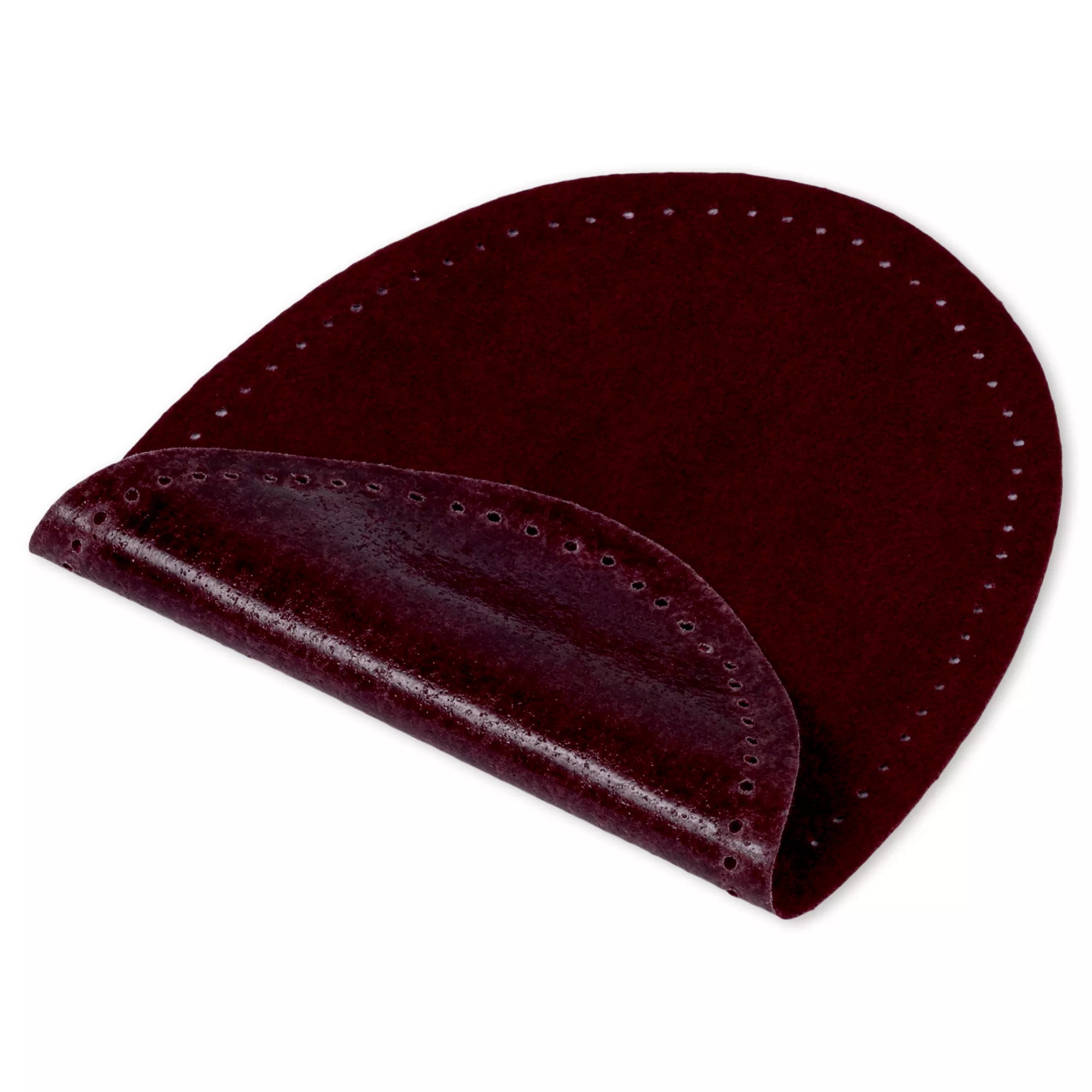 Iron-on faux suede patches, various colors