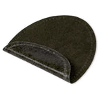 Iron-on faux suede patches, various colors
