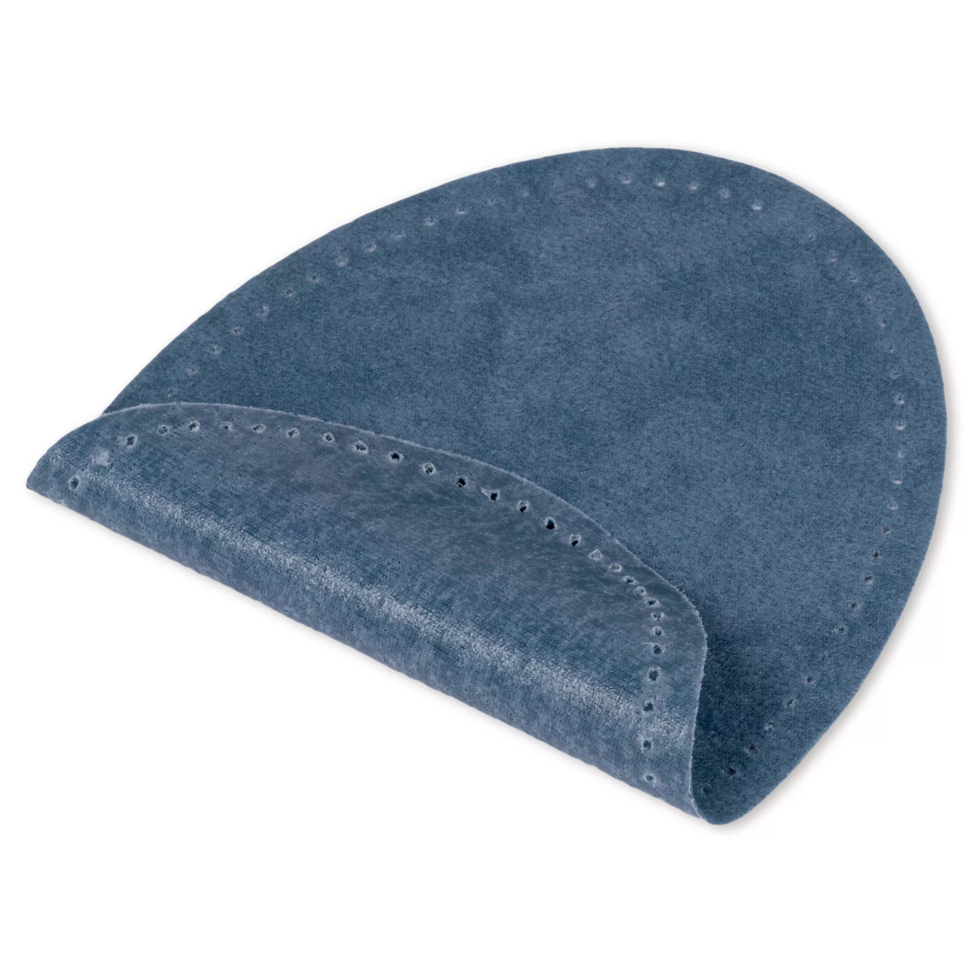 Iron-on faux suede patches, various colors