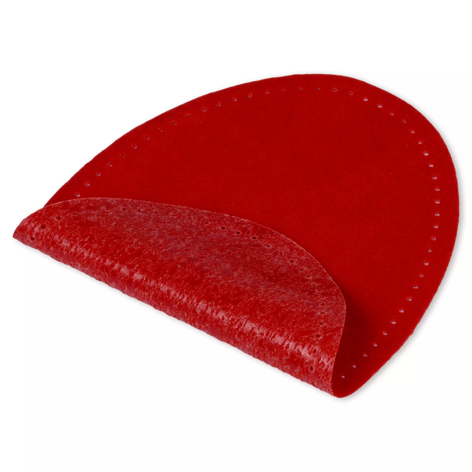 Iron-on faux suede patches, various colors