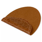 Iron-on faux suede patches, various colors