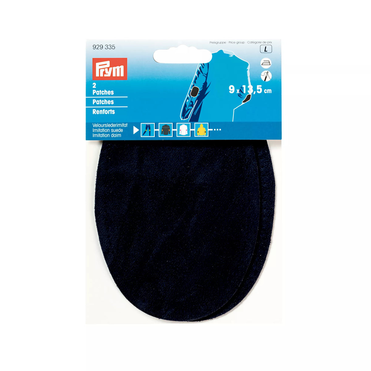 Écussons, imitation daim, thermocollants, différentes couleurs
