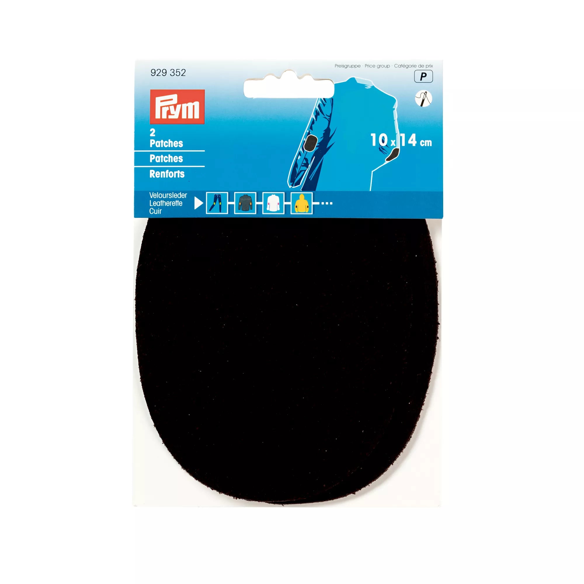 Patches, Veloursleder, zum Aufnähen, versch. Farben