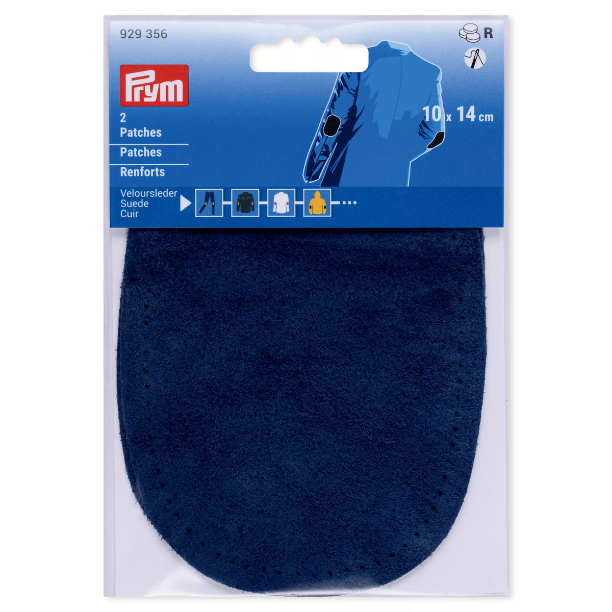 Patches, Veloursleder, zum Aufnähen, versch. Farben