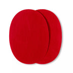 Patches, suede imitation, iron-on, various colors