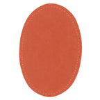 Iron-on faux suede patches, various colors