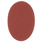Iron-on faux suede patches, various colors