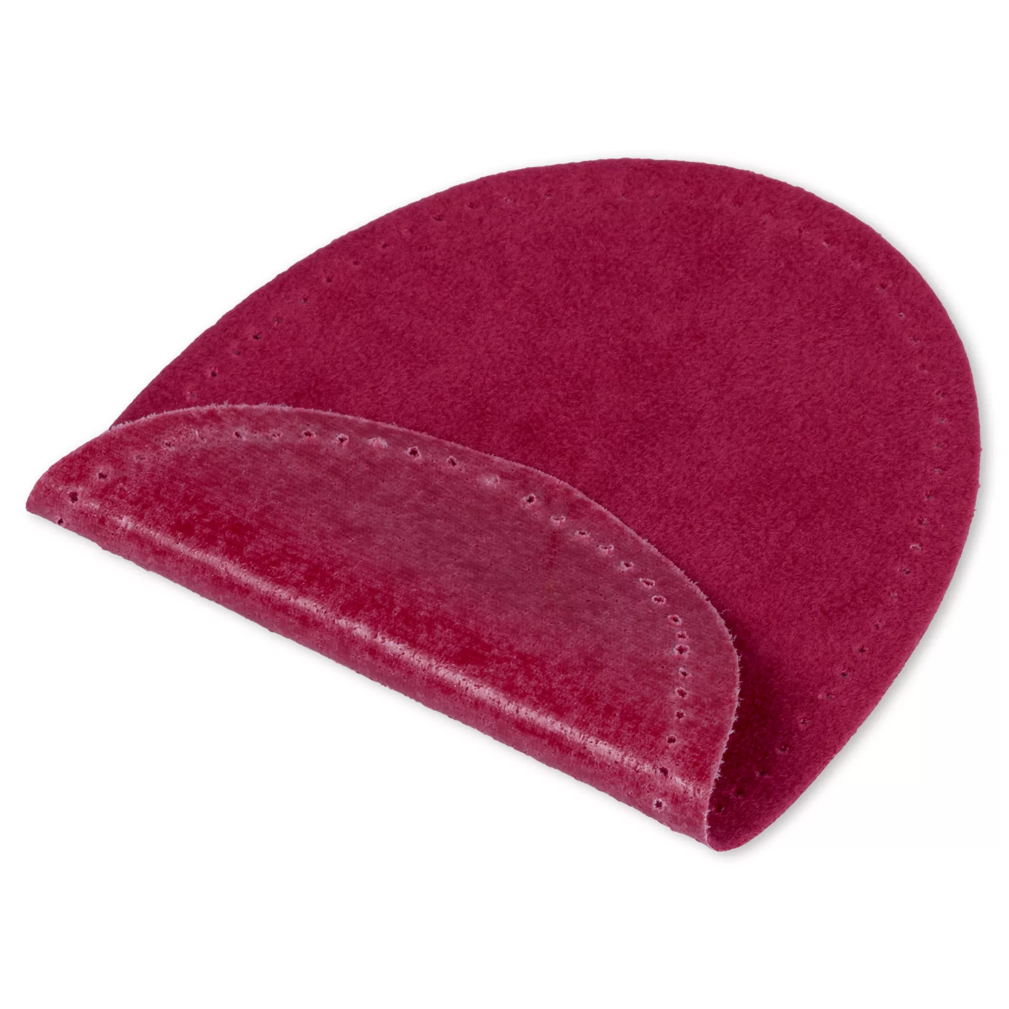 Iron-on faux suede patches, various colors