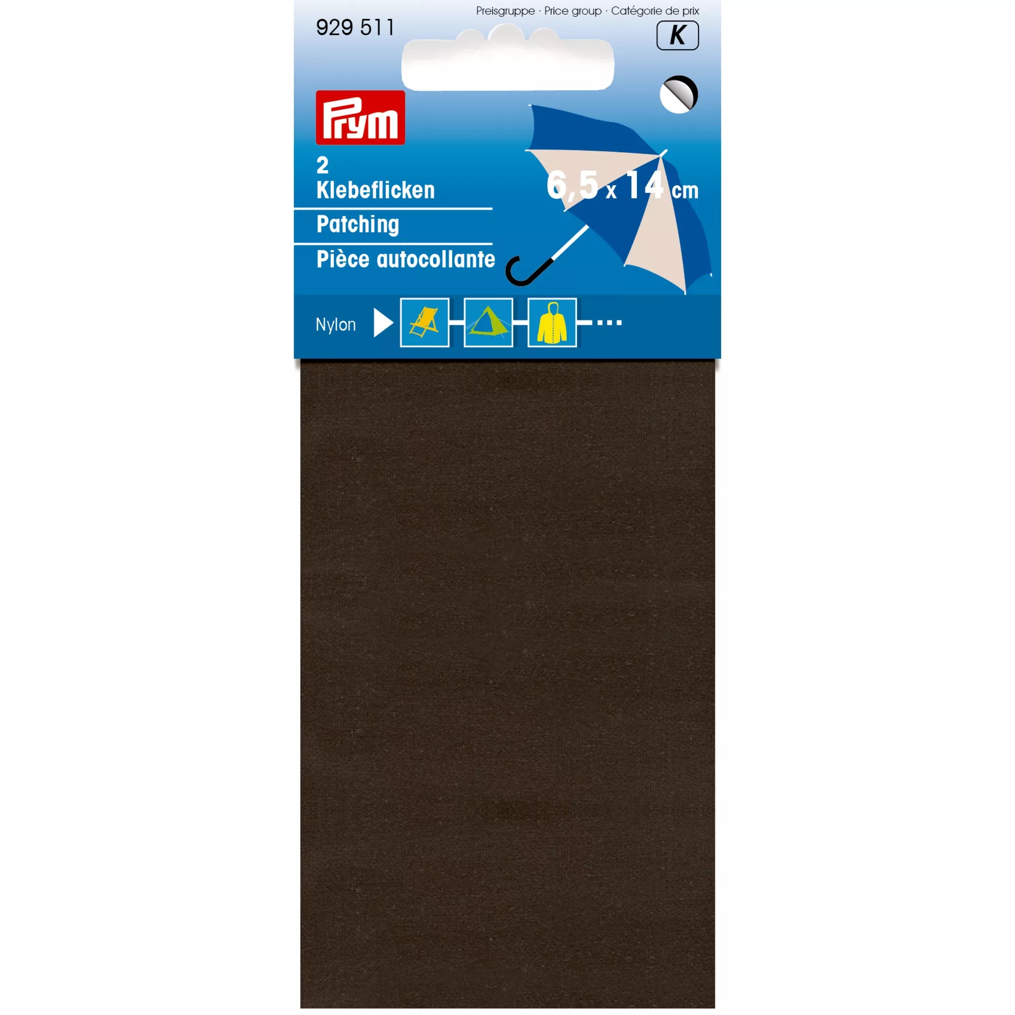 Rustines en nylon de différentes couleurs