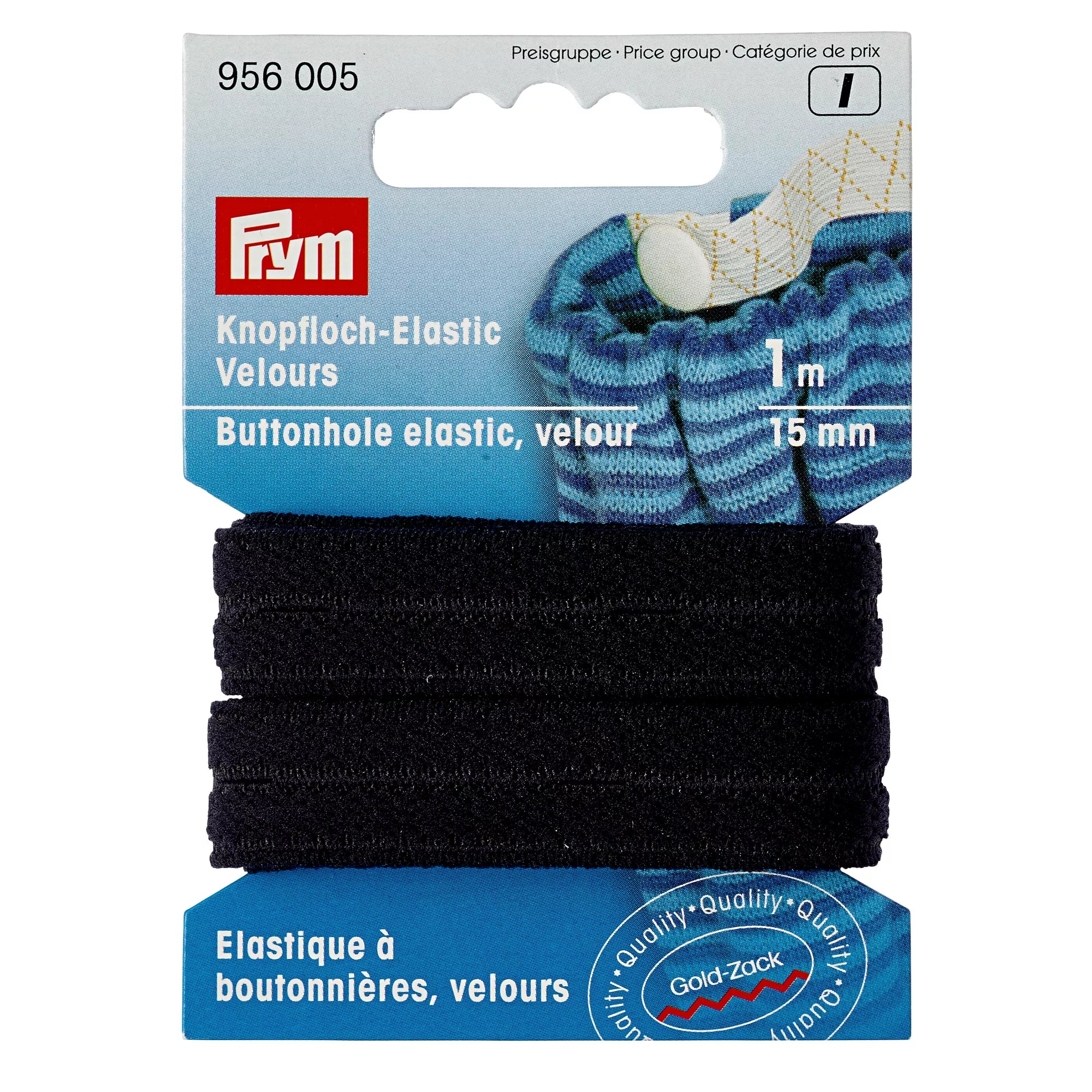 Knopfloch-Elastics, Velours