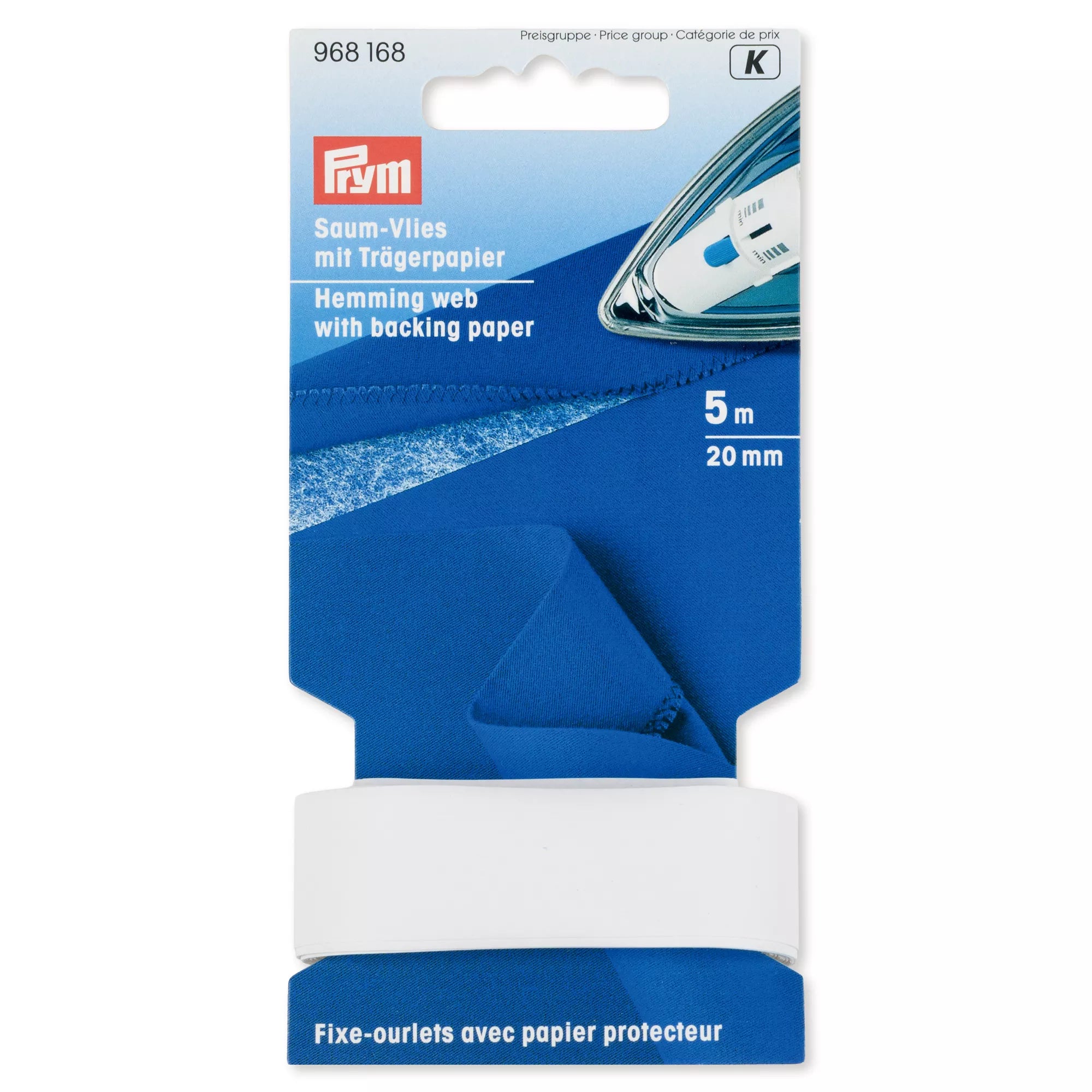 Hemming web with release paper