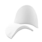 "Half-moon" shoulder pads