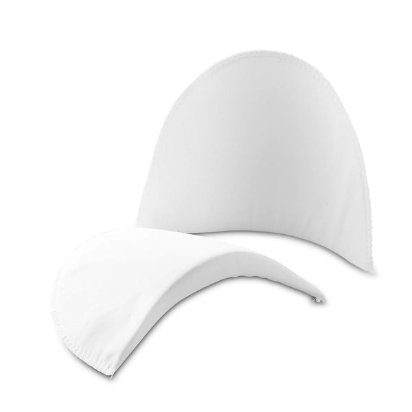 "Half-moon" shoulder pads