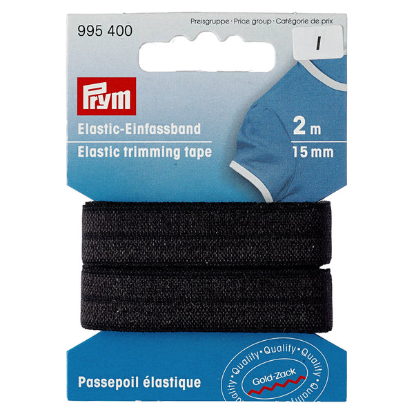 Elastisches Einfassband 15mm, in verschiedenen Farben