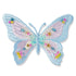 926164|Applikation Exklusiv Schmetterling,  blau pastell mit Perlen, mehrfarbig