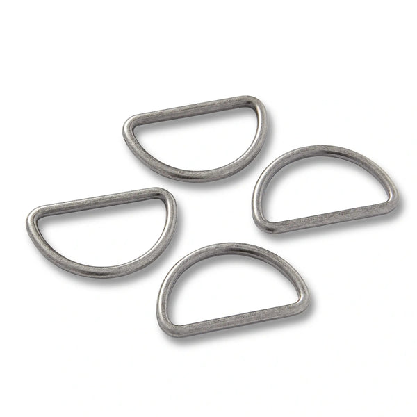 555233|Halbrundringe, 30mm, altsilber, altsilber