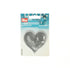 926682|Applikation Herz mit Pailletten, silber, silberfarbig