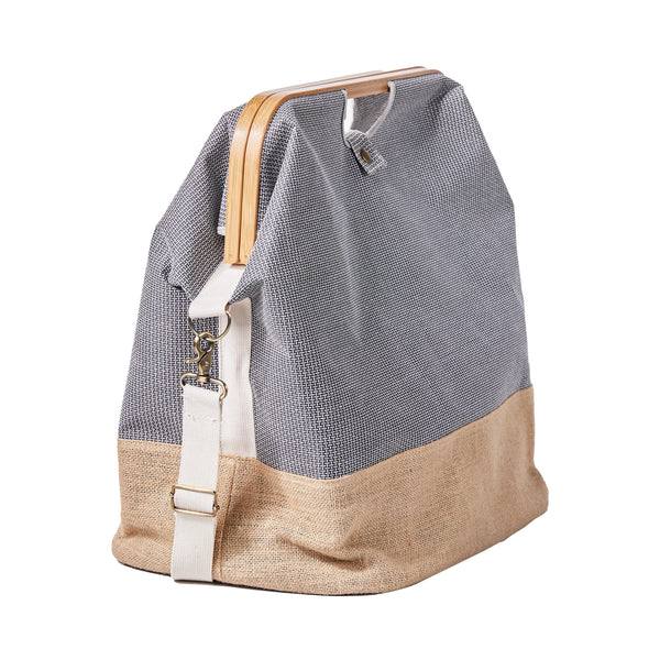 612557|Store & Travel Bag Canvas & Bamboo M, anthrazit, anthrazit
