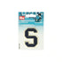 924518|Applikation Buchstabe S, blau/ecru, blau