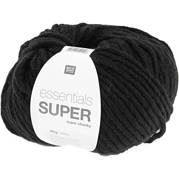 851942 0008|Essentials Super super chunky - 08 schwarz, 8 schwarz