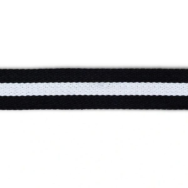 965200|Gurtband für Taschen 40 mm schwarz/weiß, schwarz, weiß
