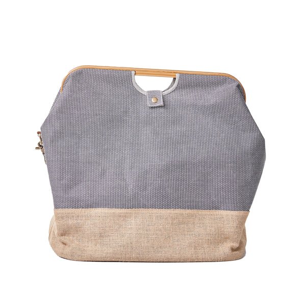 612557|Store & Travel Bag Canvas & Bamboo M, anthrazit, anthrazit