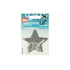 926683|Applikation Stern mit Pailletten, silber, silberfarbig