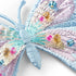 926164|Applikation Exklusiv Schmetterling,  blau pastell mit Perlen, mehrfarbig
