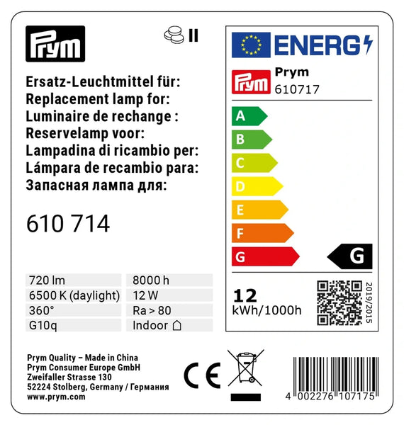610717|Ersatz-Leuchtmittel für Leuchtlupe mit Standfuß, transparent
